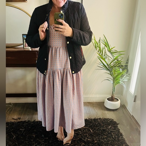 Max Studio Quilted Navy Jacket with Red Zippers - Picture 5 of 5